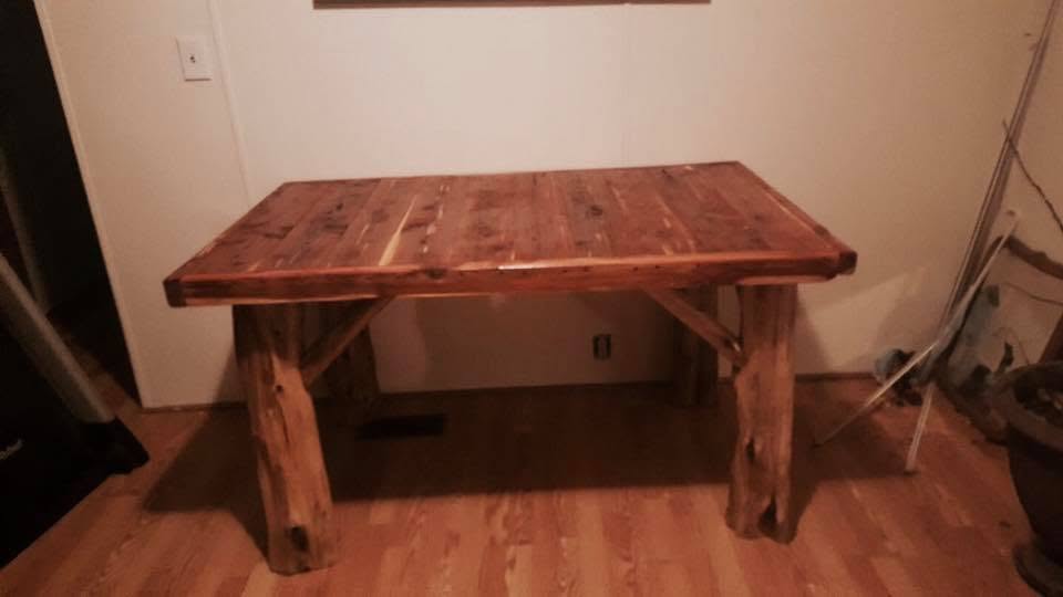 Cedar side table