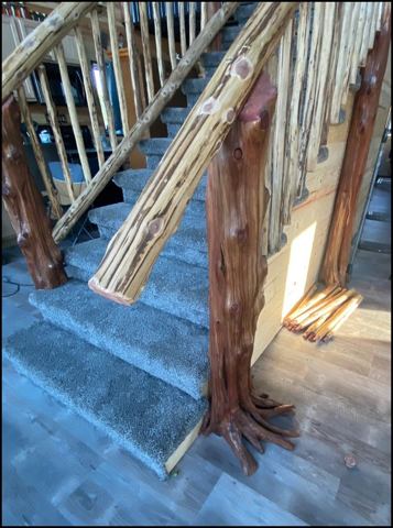 Sticks & Stones hand-notched cedar log cabin work