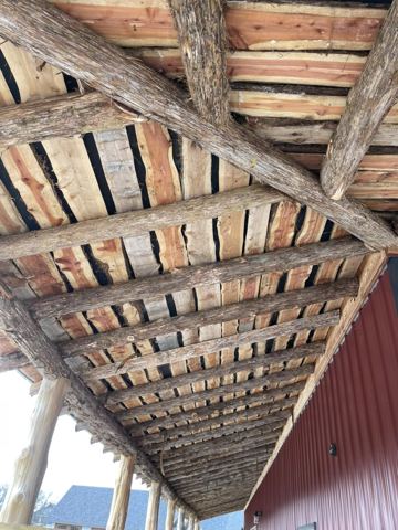 Sticks & Stones hand-notched cedar log cabin work