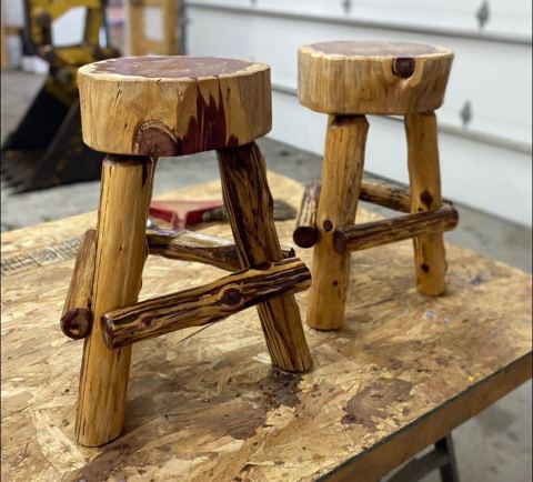 Sticks & Stones hand-notched cedar log cabin work