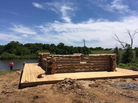 Sticks & Stones hand-notched cedar log cabin work