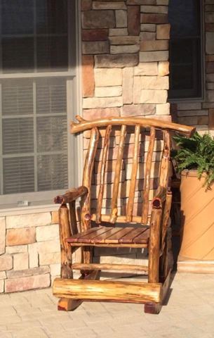 Sticks & Stones hand-notched cedar log cabin work