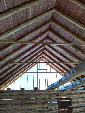 Sticks & Stones hand-notched cedar log cabin work