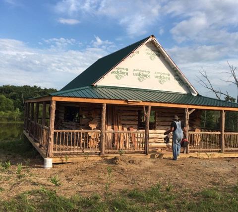 Sticks & Stones hand-notched cedar log cabin work