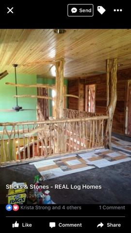 Sticks & Stones hand-notched cedar log cabin work