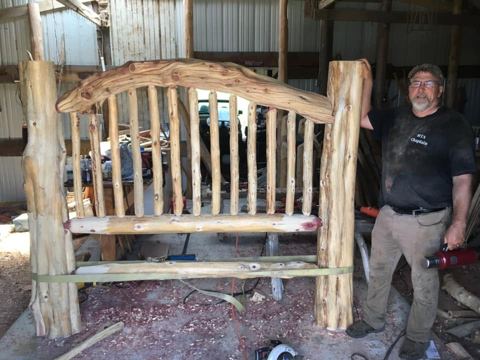 Sticks & Stones hand-notched cedar log cabin work