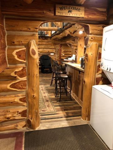 Sticks & Stones hand-notched cedar log cabin work
