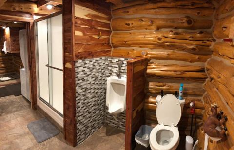 Sticks & Stones hand-notched cedar log cabin work