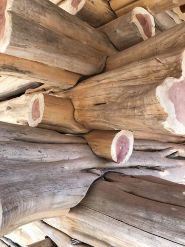 Sticks & Stones hand-notched cedar log cabin work