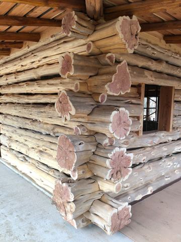 Sticks & Stones hand-notched cedar log cabin work